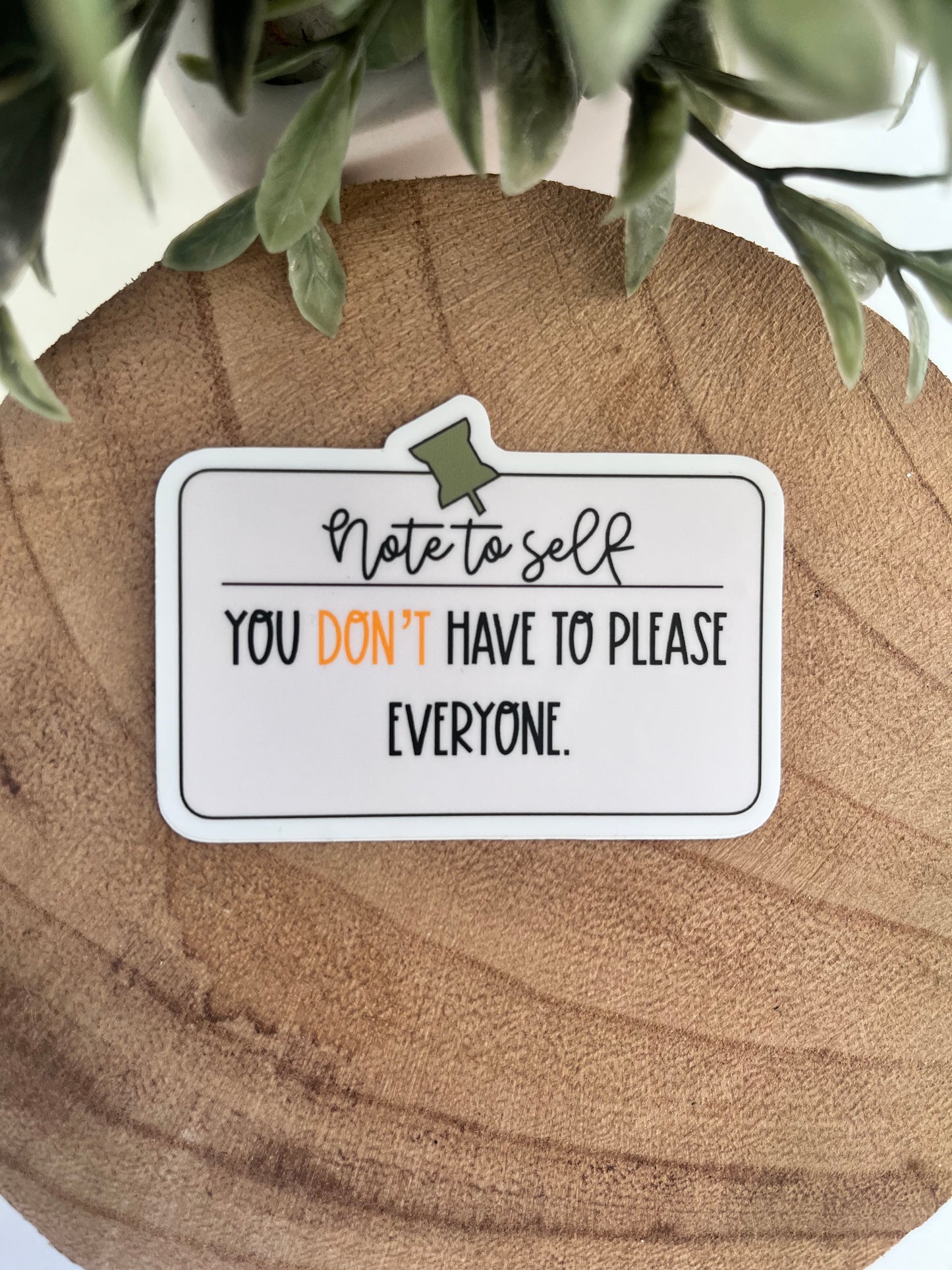 Note To Self Sticker