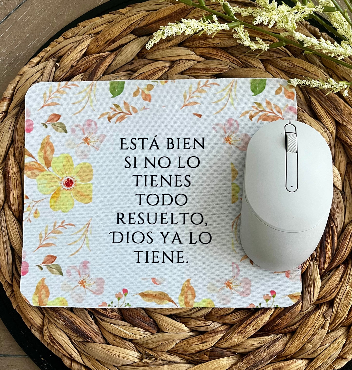 Floral it’s okay Mouse Pad