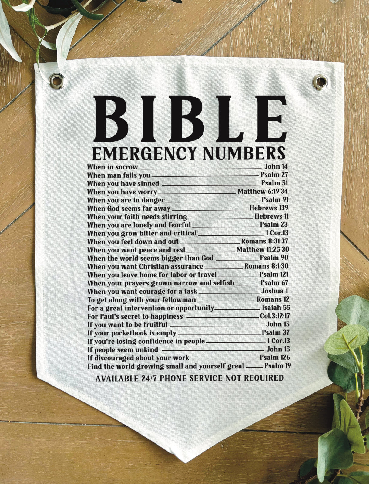 Bible Emergency Numbers