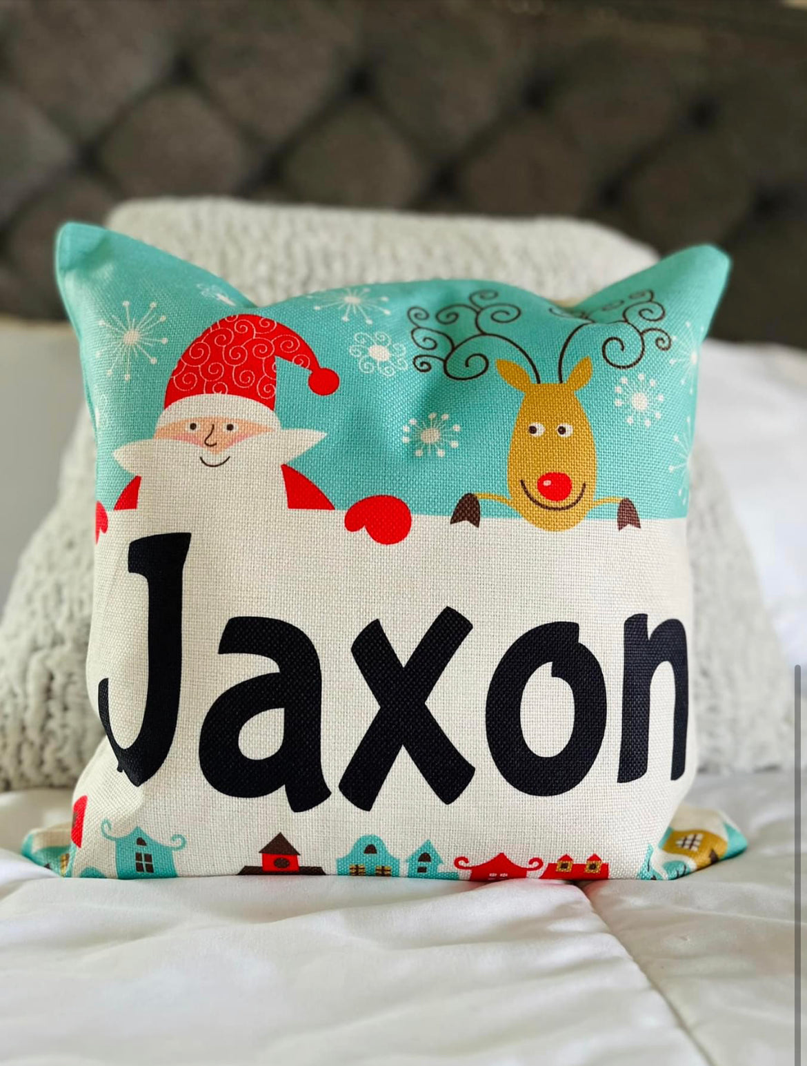 Santa/Rudolph pillow case